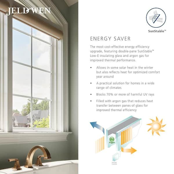 JELD-WEN 72 in. x 80 in. W-5500 Red Clad Wood Left-Hand 15