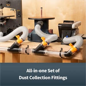 2-1/2 in. Dust Collection Fittings Kit with Connectors, Blast Gates and Clamps for Dust Collector Systems