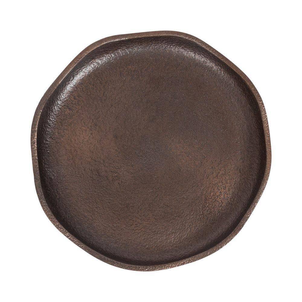 Alessia 8.00 in. Bronze Round Metal End Table - thumbnail 10