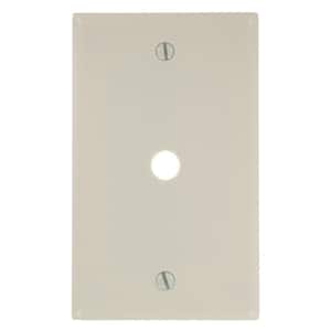 Almond 1-Gang Coaxial Wall Plate (1-Pack)