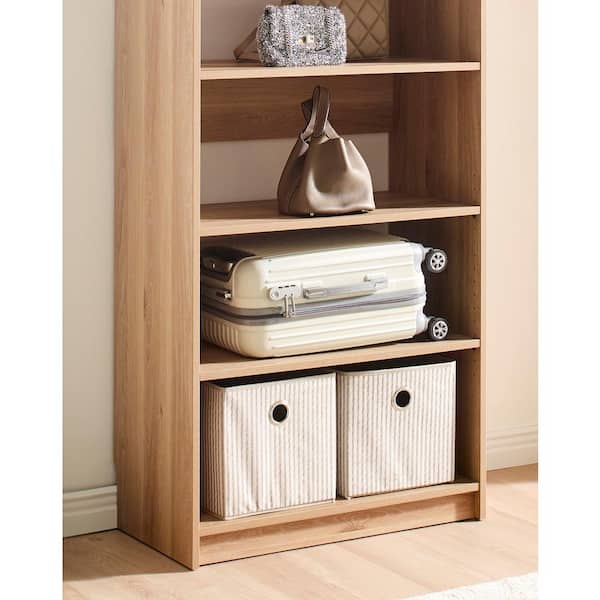 Klair Living Prosper 32 in. W Oak Tower Unit Five-Shelves Wood