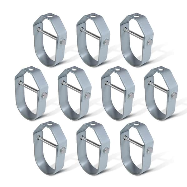 PLUMBFLEX 1 in. Clevis Hanger for Vertical Pipe Support in Standard Epoxy Coated Steel (10-Pack)