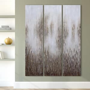 72 in. x 18 in. "Dreamy Field" - Set of 3 Textured Metallic Hand Painted by Martin Edwards Wall Art