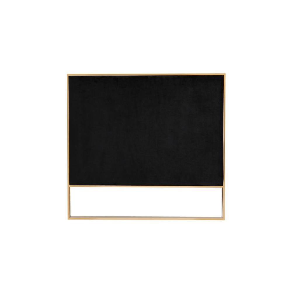 Black Velvet Sofa and Armchair Set with Rose Gold Frame