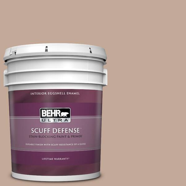 BEHR ULTRA 5 gal. #760B-4 Adobe Straw Extra Durable Eggshell Enamel Interior Paint & Primer