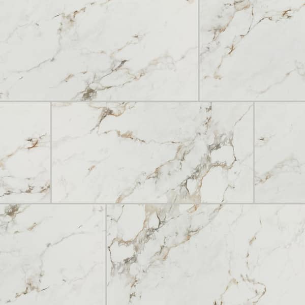 Daltile 24 in. x 48 in. Maisto Safari Calacatta Glazed Porcelain Floor and Wall Tile (341 sq. ft./Pallet)