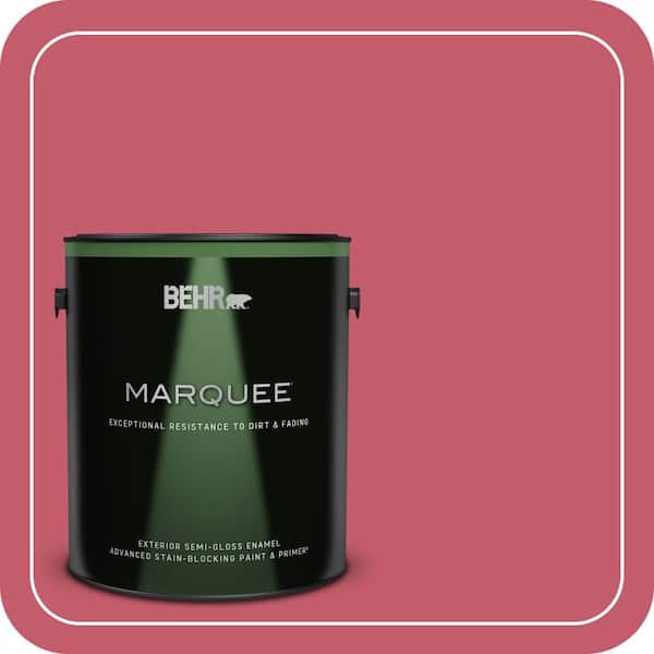 BEHR MARQUEE 1 gal. #MQ4-01 Candy Drop Semi-Gloss Enamel Exterior Paint & Primer