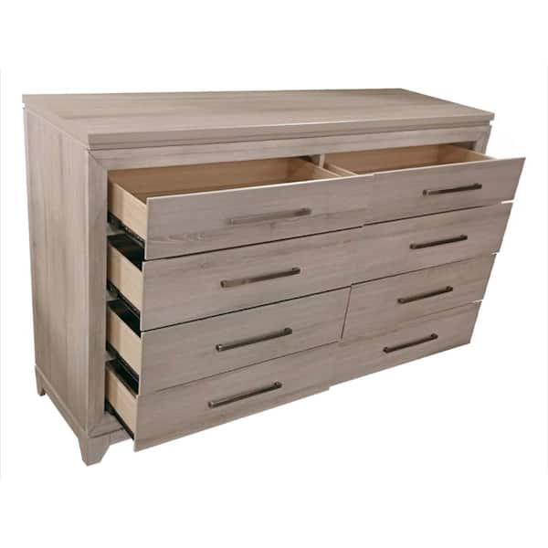 Best Quality Furniture Weathered Greige 6-Drawers Dresser Best Quality Furniture Weathered Greige 6-Drawers Dresser