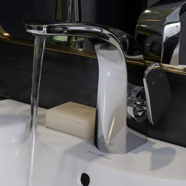 Swiss Madison Chateau Single-Handle Single-Hole Bathroom Faucet in Chrome