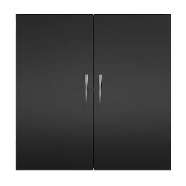 SystemBuild Evolution Lonn 23.43 in x 23.68 in x 12.63 Wall Cabinet in Black 1 Piece