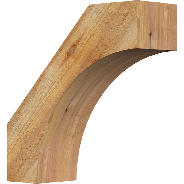 Ekena Millwork 6"W x 18"D x 18"H Westlake Rough Sawn Knee Brace, Western Red Cedar