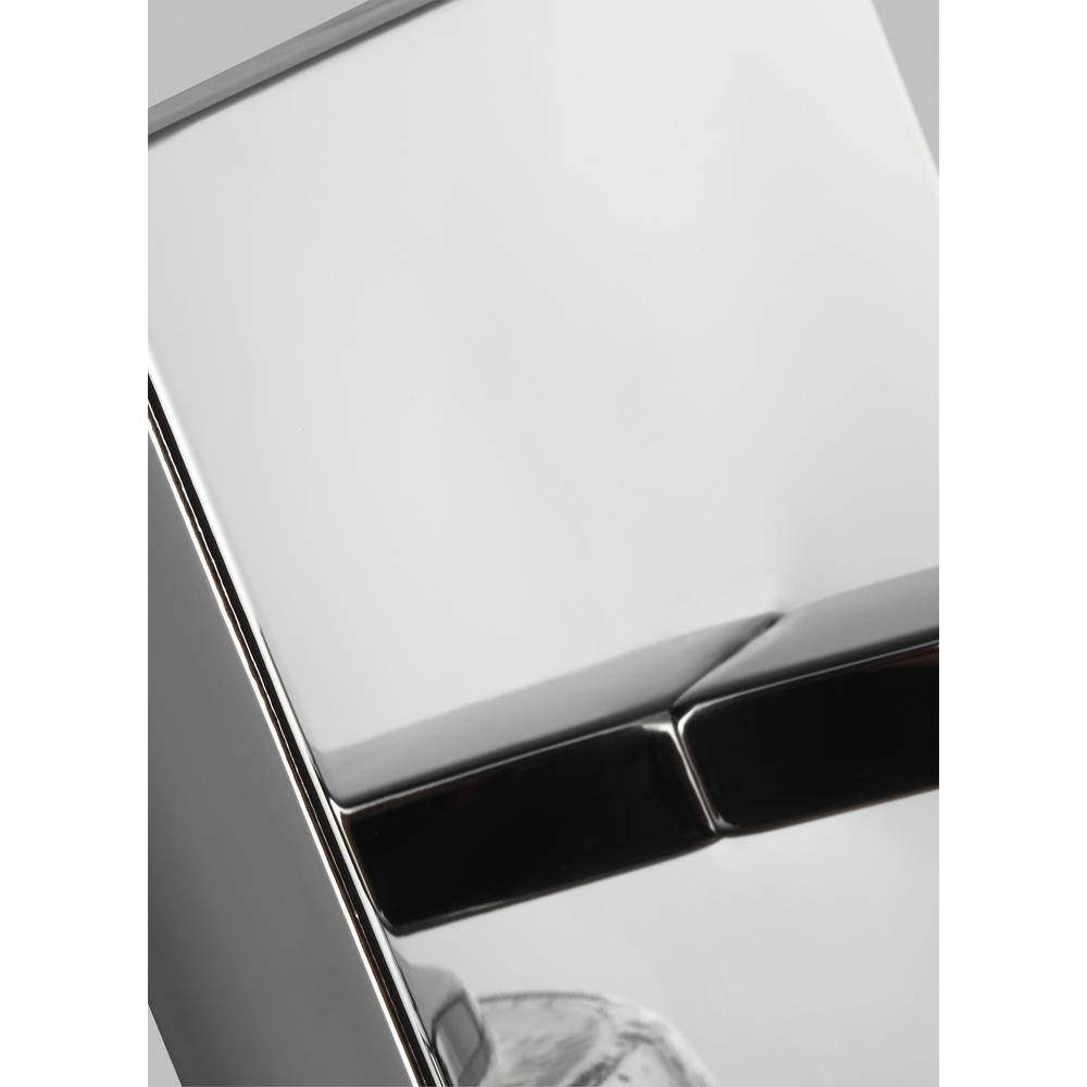 Chrome Clear Seeded Glass Round Wall Sconce, 1-Light