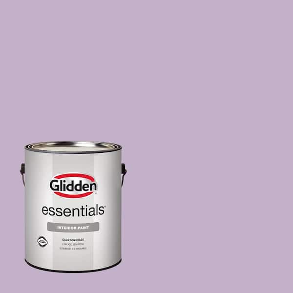 Glidden Essentials 1 gal. PPG1176-4 Purple Essence Semi-Gloss Interior Paint