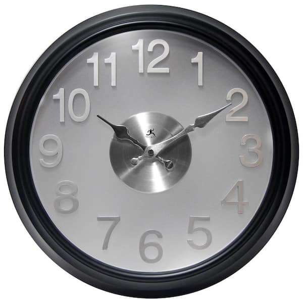 Infinity Instruments Black The Onyx Wall Clock 13314BK-2510 - The Home ...