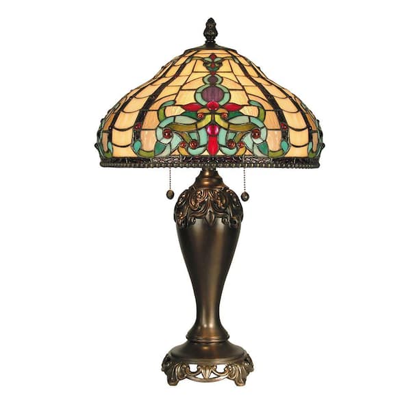 Dale Tiffany 16 in. x 27 in. Topaz Baroque Table Lamp