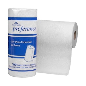 Preference White Perforated Roll Paper Towels (100 Sheets per Roll)
