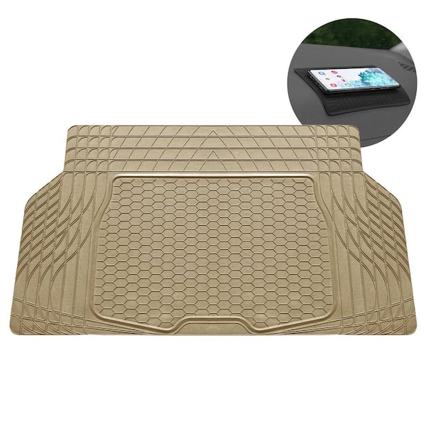 FH Group ClimaProof Tan Trimmable Semi Custom Non-Slip 32 in. x 4 in. Vinyl Car Cargo Mat Liner