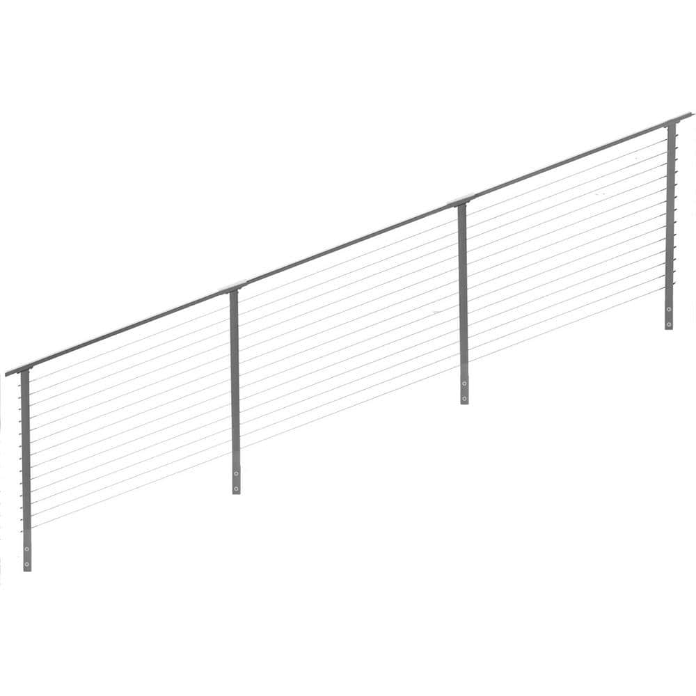 16 ft. Stair Cable Railing, 42 in. Face Mount, Grey price history on PriceWatchPro