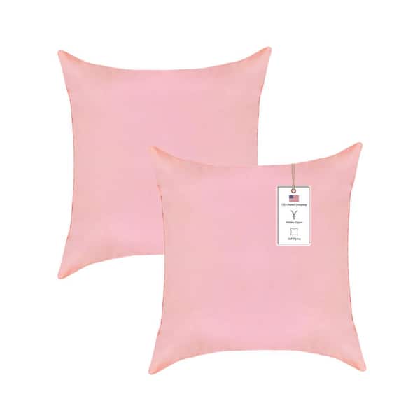 A1 Home Collections A1HC Waterproof Pink Flare 20 in. x 20 in. Outdoor Throw Pillow Covers Set of 2
