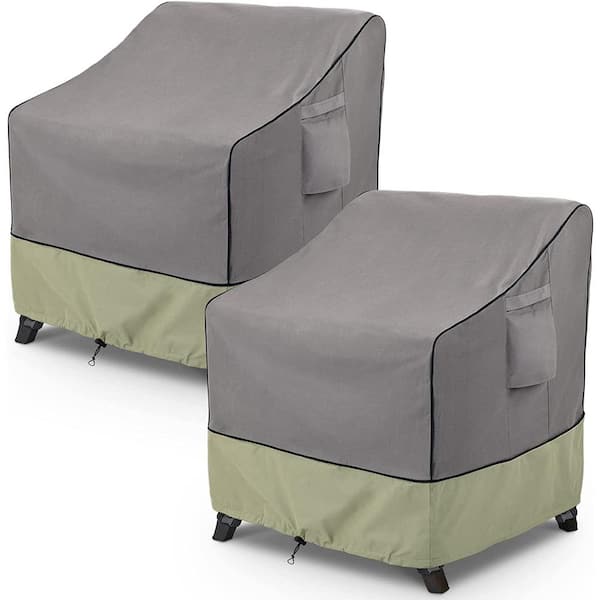 Unbranded Patio Chair Covers Outdoor Furniture Covers Waterproof Fits up to 31.5 in. W x 33.5 in. D x 36 in. H (2-Pack)