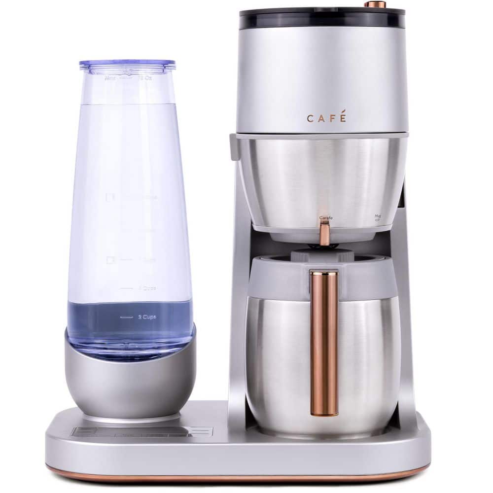 Stainless Steel Specialty Grind and Brew 10 Cup Coffee Maker with Double Walled Vacuum Carafe, Wifi Connected