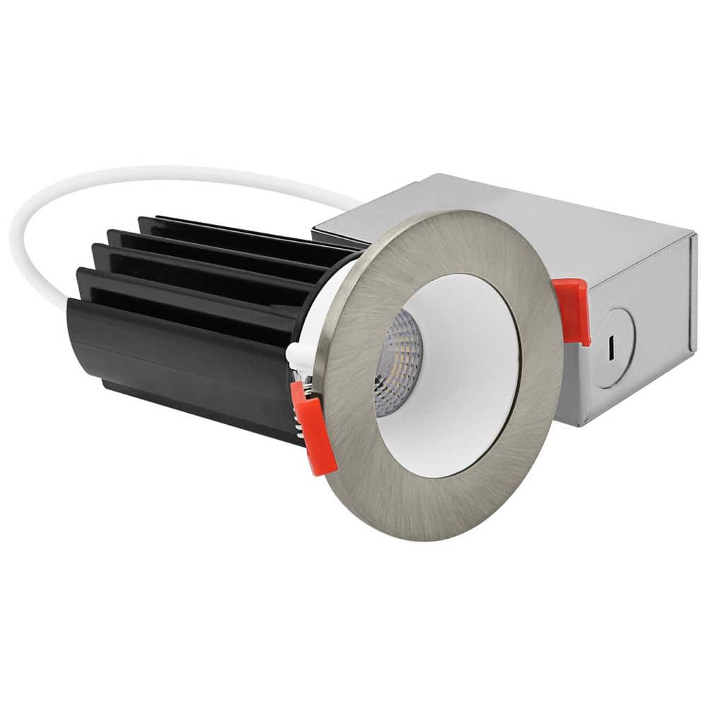 2 In. Integrated LED Recessed Canless Light with Brushed Nickel Interchangeable Trim, 5CCT, 1000LM, 15W CRI80, Dimmable price history on PriceWatchPro