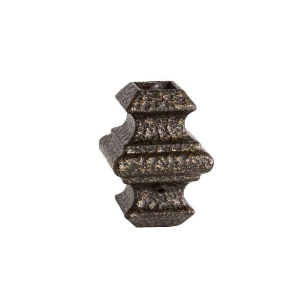 HOUSE OF FORGINGS Copper Vein 16.5.1 1/2-inch Adjustable Knuckle Add-On Decorative Ornament for Iron Balusters