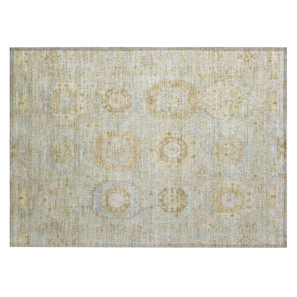 Addison Rugs Chantille Machine Washable Indoor/Outdoor Abstract ACN2227 Sage 1 ft. 8 in. x 2 ft. 6 in. Accent Rug