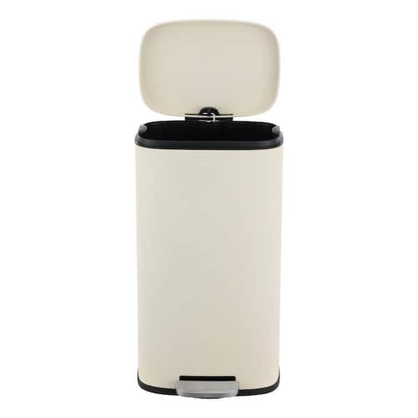 happimess Connor 13 Gal. Rose Gold Rectangular Trash Can with Soft-Close  Lid and Free Mini Trash Can HPM1006D - The Home Depot