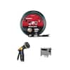 Rear-Trigger 8-Pattern Nozzle, 100 ft. Hose Hideaway and 5/8 in. x 100 ft. Heavy-Duty Hose Combo