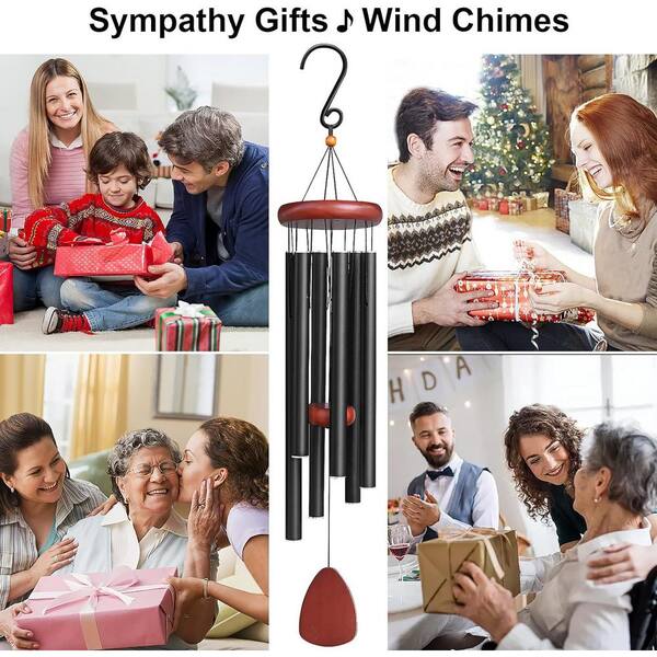 ITOPFOX 36 in. Large Aluminium Wind Chimes Outside, Soothing