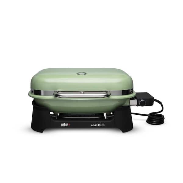 Weber Lumin Portable Electric Grill in Light Green