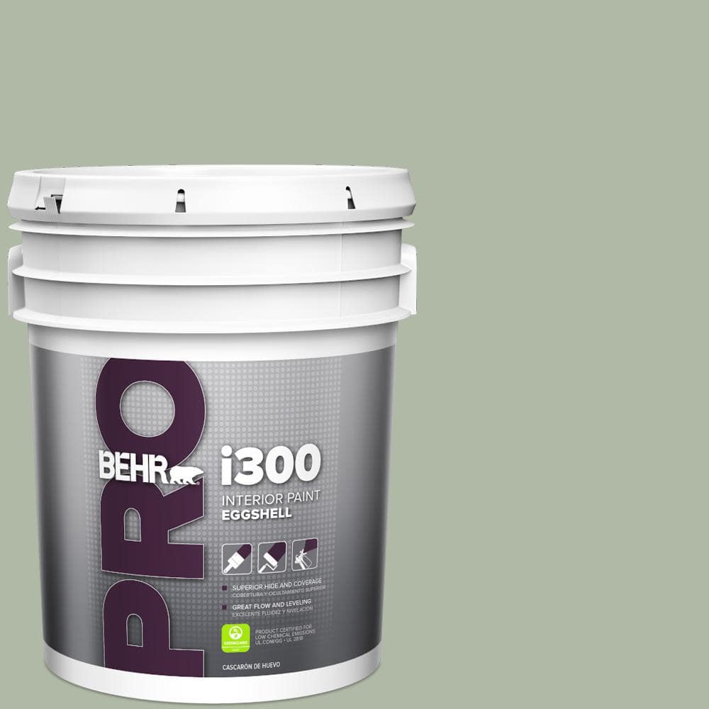 BEHR PRO 5 gal. N3903 Jojoba Eggshell Interior Paint PR33005 The