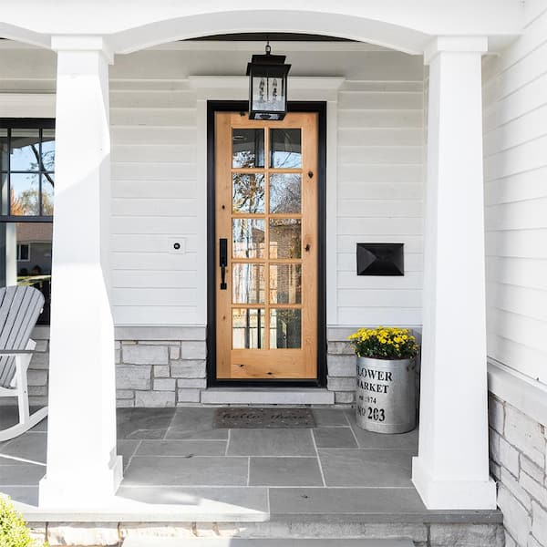 Krosswood Doors 32 in. x 80 in. Classic French Alder 10-Lite Clear