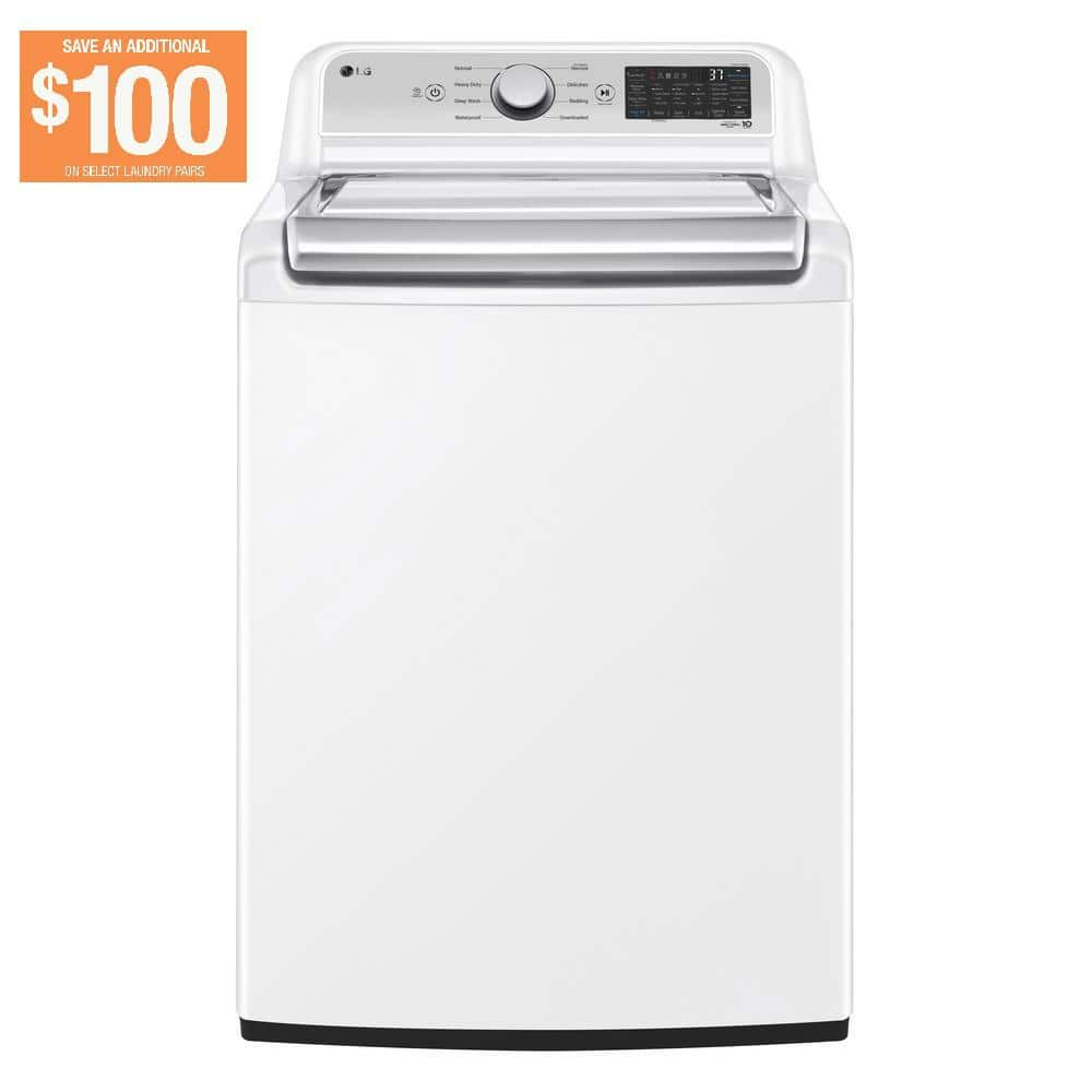 LG 5.3 cu. ft. Large Capacity Smart Top Load Washer with 4Way Agitator