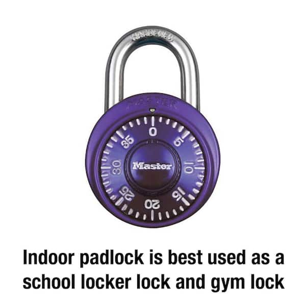 6 Pk Combination Lock Three Digit Padlock Heavy Duty Home Security Locker Gym