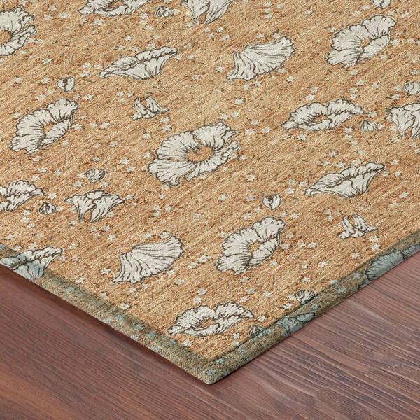 Chantille Machine Washable Indoor/Outdoor Abstract ACN2792 Copper 10 ft. x 14 ft. Area Rug