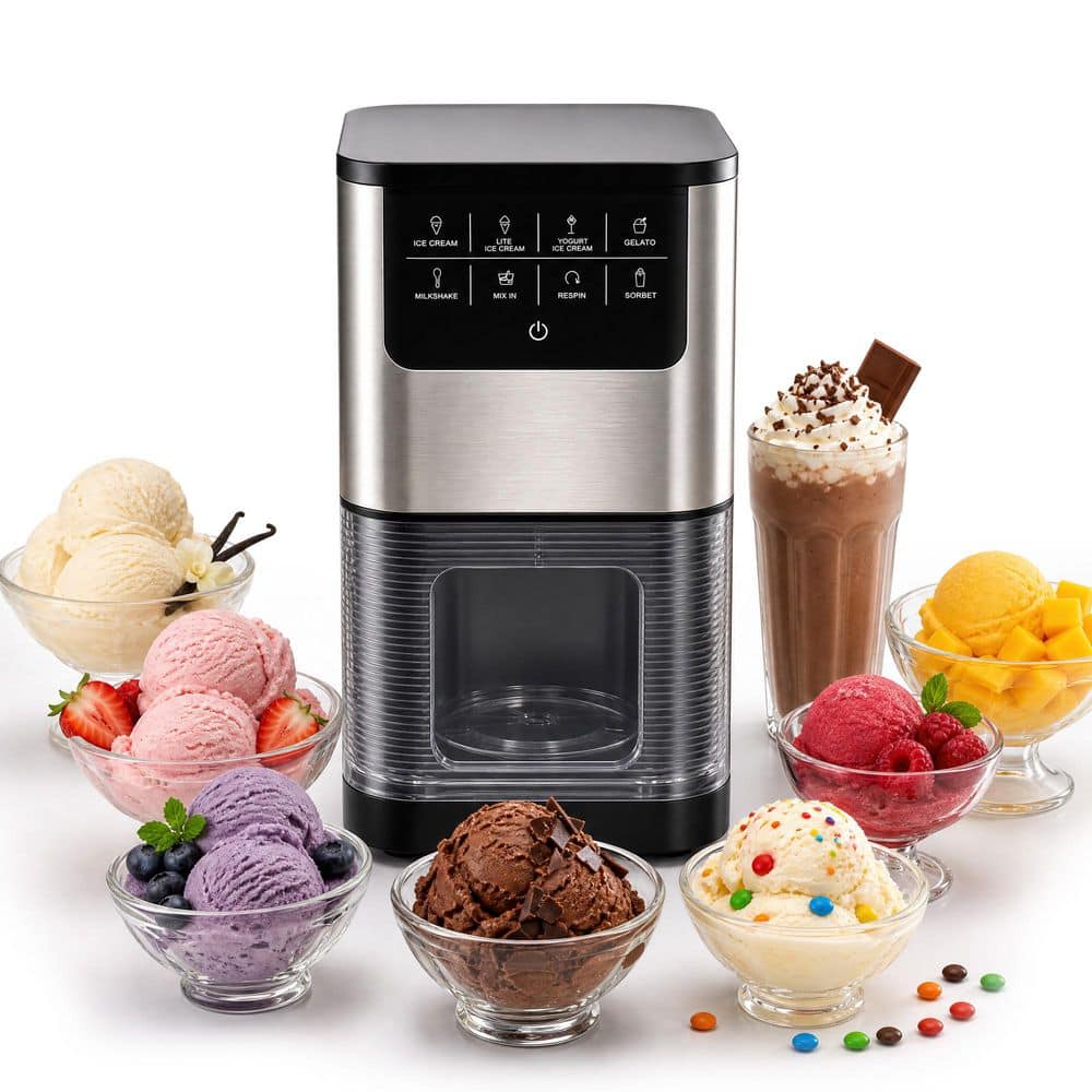 8-in-1 0.6 qt. Ice Cream Maker for Frozen Yogurt Low Calorie Programs and More in Black price history on PriceWatchPro