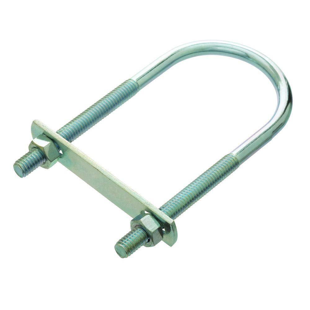 thumbnail image 2 of Prime-Line 10-Pack Round U-Bolts, 5/16"-18 X 2-1/2" X 5-3/16", Fits 2" Pipe - Zinc Plated Steel 2 of 9