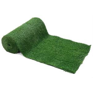 27.5 in. x 36 ft. Green Artificial Grass Sod Rug Outdoor Garden Turf