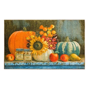 Harvest Table Neutral 2 ft. x 3 ft. 4 in. Machine Washable Area Rug