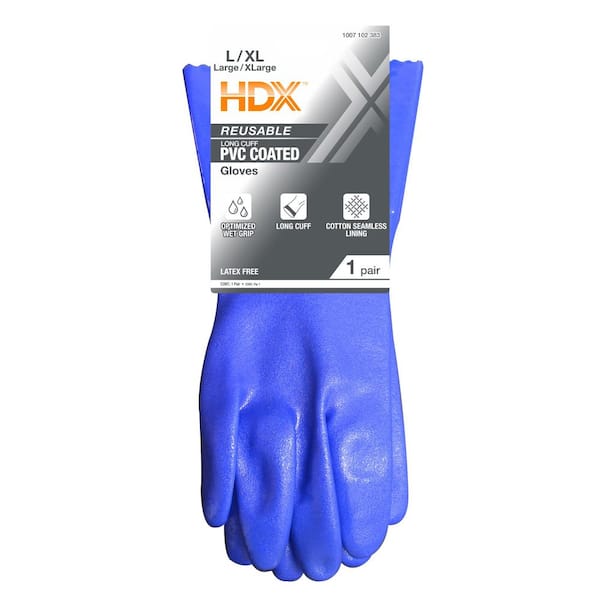 Blue Rubber latex-coated gloves, Roofing Gloves