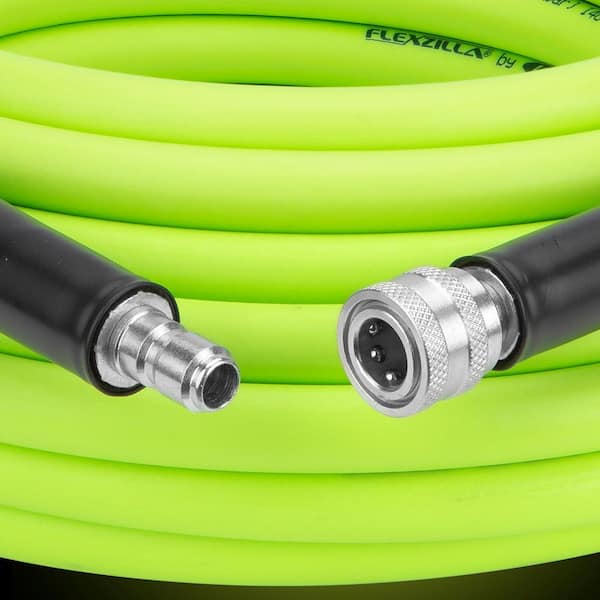 Flexzilla HFZPW3450M Pressure Washer Hose With M22 Fittings 1/4 x 50' Green