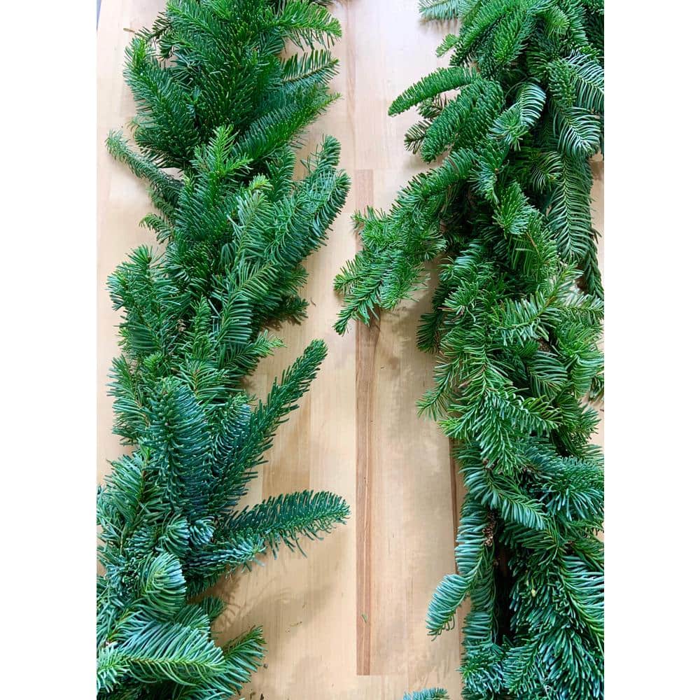 Nearly Natural 4467 6 ft. Pre-Lit Blue Artificial Christmas Garland with 50 Warm White Lights