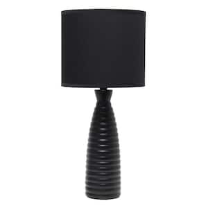 20.25 in. Black Alsace Bottle Table Lamp