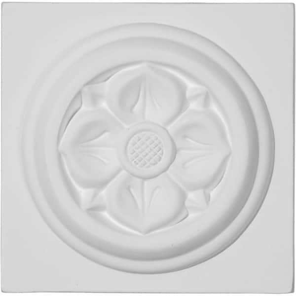 3-7/8 in. x 3/4 in. x 3-7/8 in. Flower Plinth Block