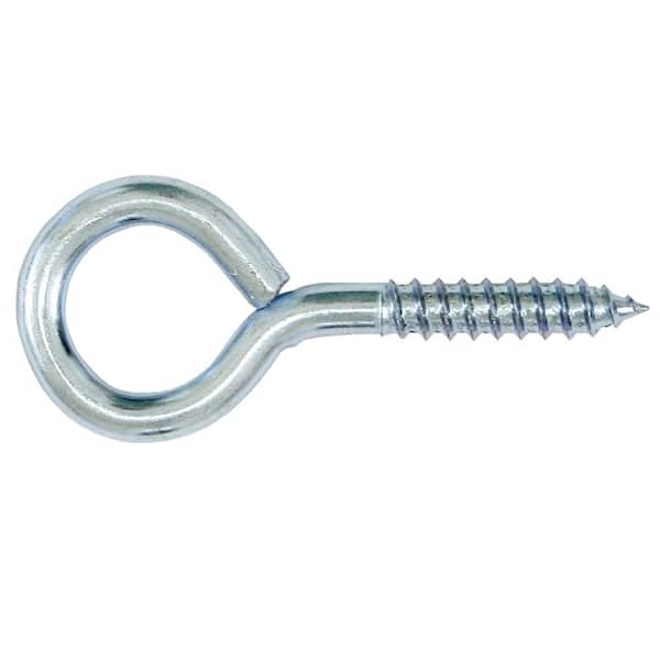 Lehigh 3-5/8 in. x 3/4 in. Zinc-Plated Screw Eye Hooks (2-Pack)