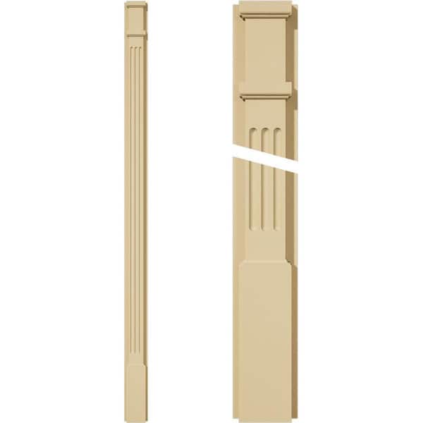 Ekena Millwork 2 in. D x 4 in. W x 72 in. L Primed Polyurethane Pilaster 1- Pack