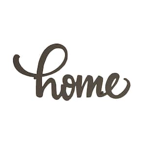 "Home" Metal Cutout Sign