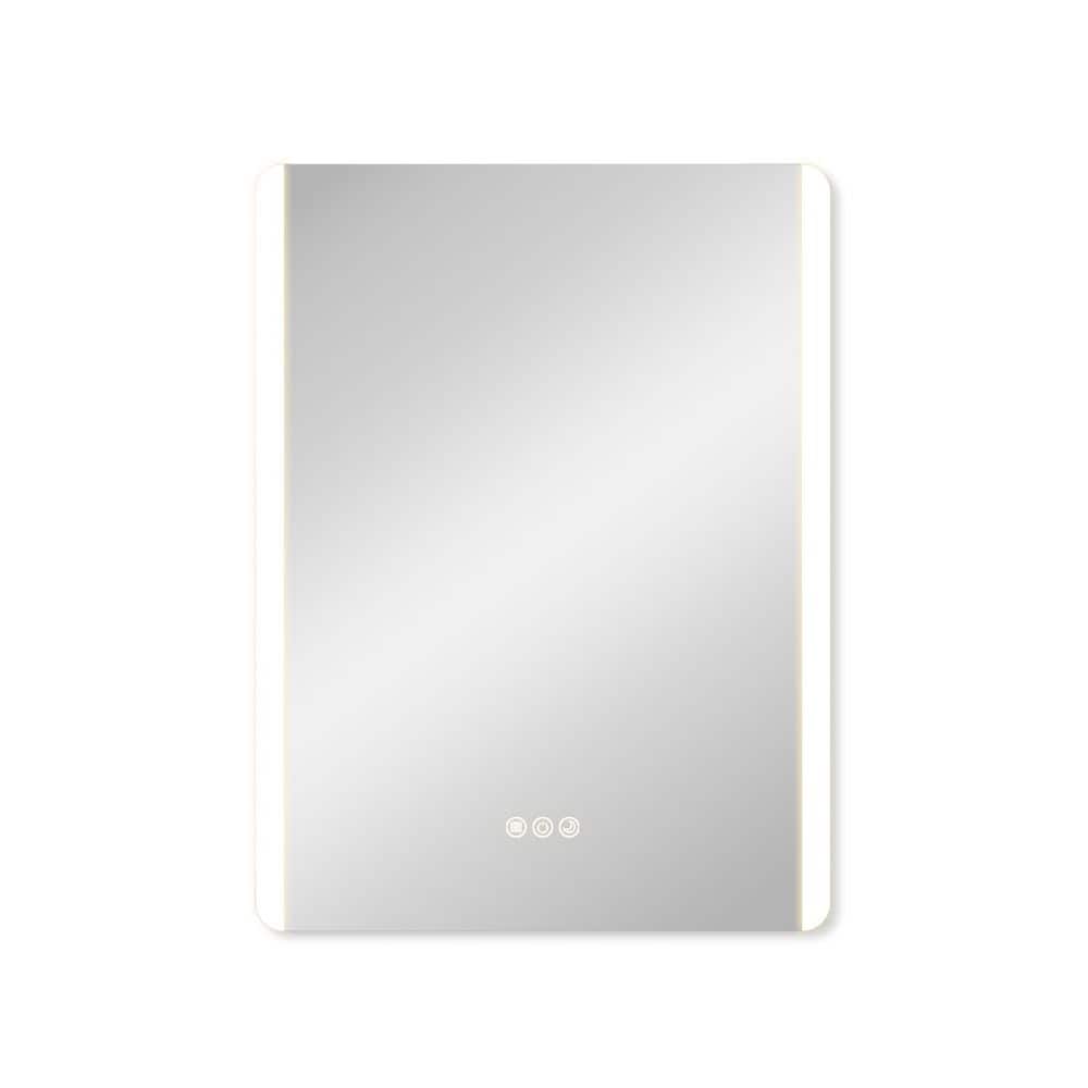 Astor 24 in. x 32 in. Rectangular Frameless Anti-Fog Dimmable LED Light Wall Bathroom Vanity Mirror